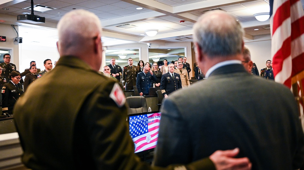 U.S. Ambassador to the Organization of American States Addresses Class 63 Students at Inter-American Defense College