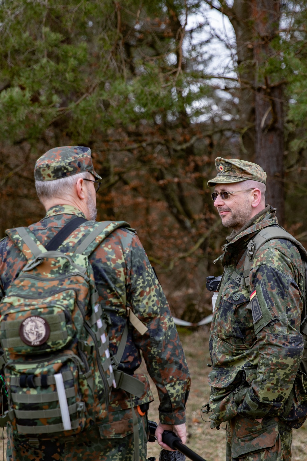 Soldiers assigned to the 401st Panzergrenedier Battalion set up POW camp as part of Allied Spirit 24