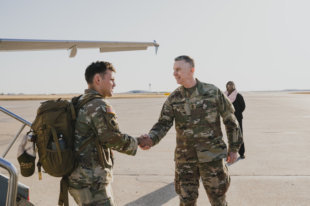 134th Airborne Infantry Regiment soldiers welcomed home after yearlong deployment in the Horn of Africa