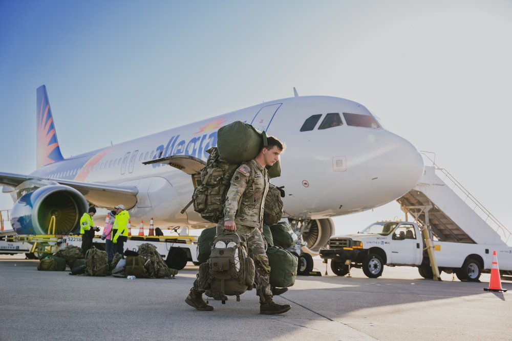 134th Airborne Infantry Regiment soldiers welcomed home after yearlong deployment in the Horn of Africa