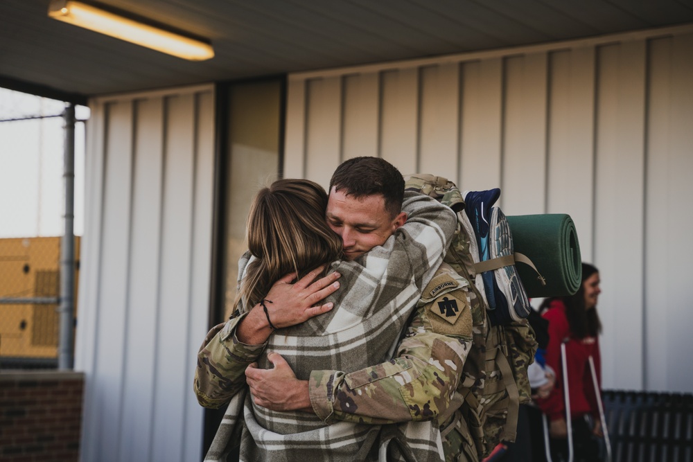 134th Airborne Infantry Regiment soldiers welcomed home after yearlong deployment in the Horn of Africa