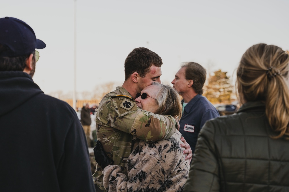 134th Airborne Infantry Regiment soldiers welcomed home after yearlong deployment in the Horn of Africa