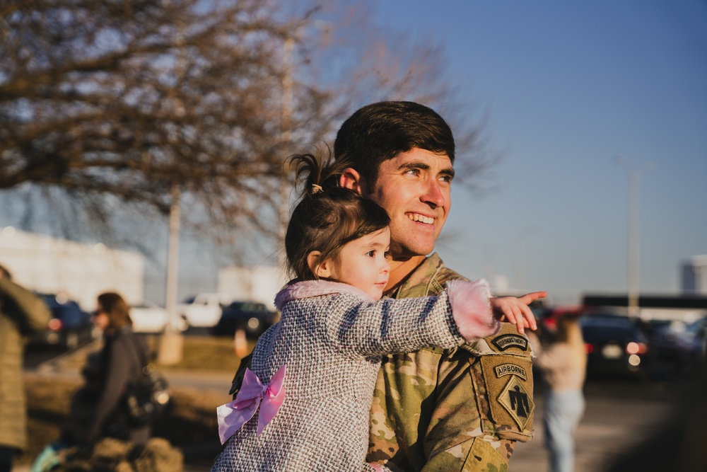 134th Airborne Infantry Regiment soldiers welcomed home after yearlong deployment in the Horn of Africa