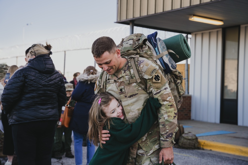 134th Airborne Infantry Regiment soldiers welcomed home after yearlong deployment in the Horn of Africa