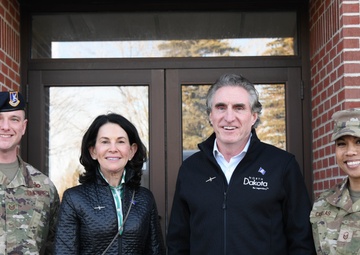 North Dakota Governor and Lieutenant Governor visit Grand Forks Air Force Base
