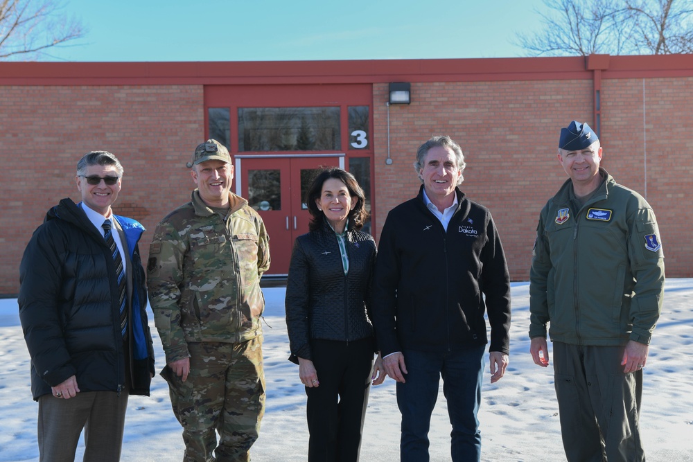 North Dakota Governor and Lieutenant Governor visit Grand Forks Air Force Base