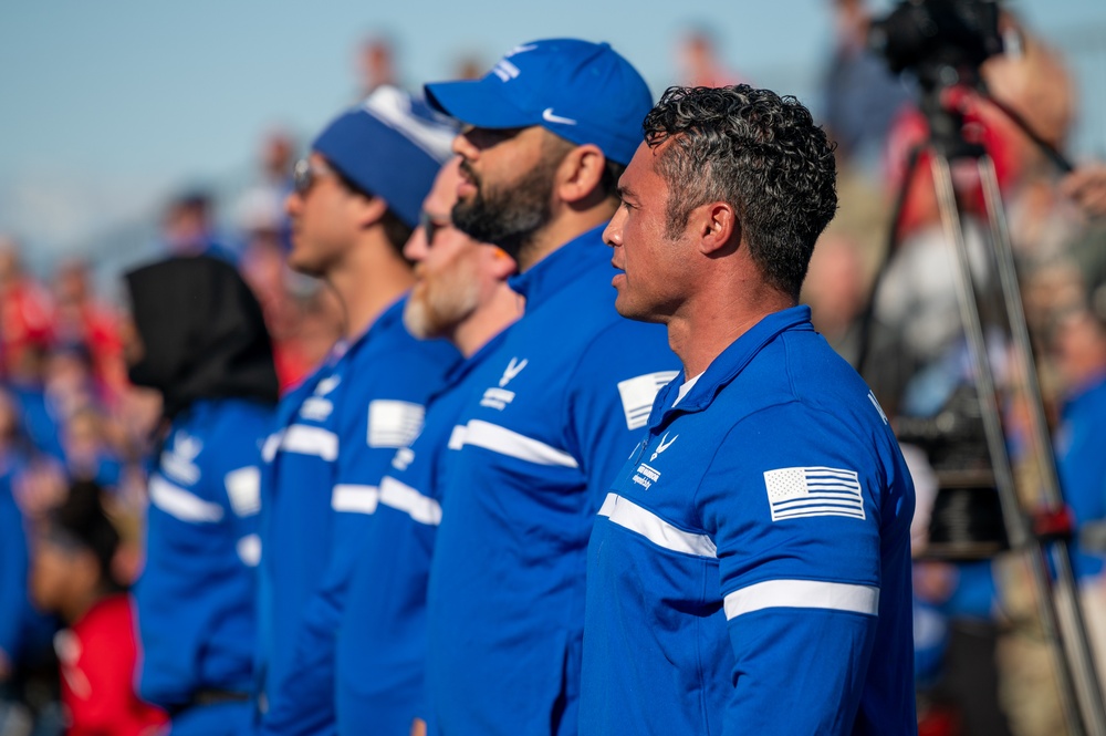 Air Force, Marine Corps Trials 2024 opening ceremony at Nellis AFB