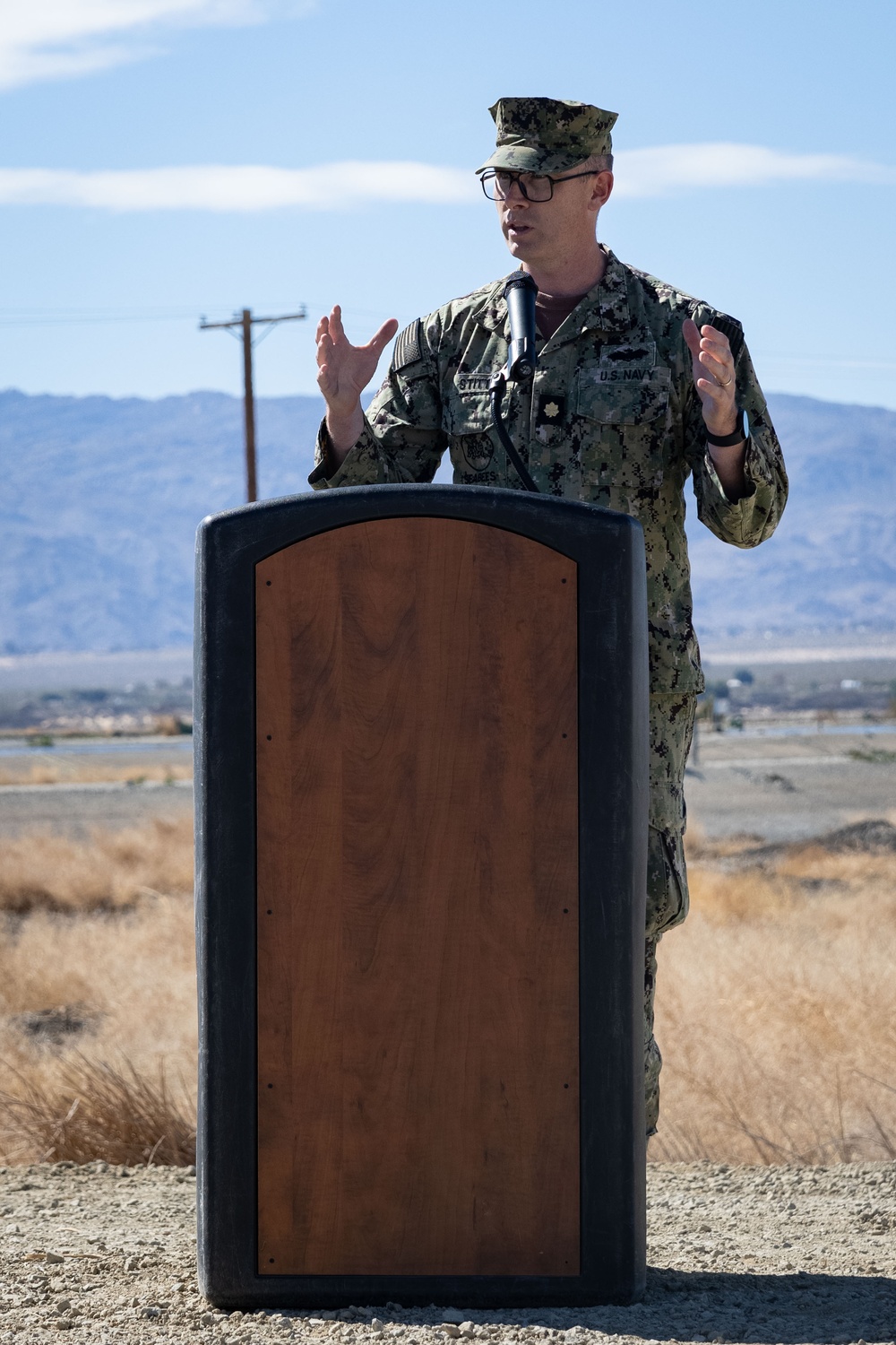 The Combat Center hosted a groundbreaking ceremony for a new Wastewater Treatment Plant