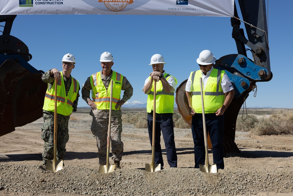 The Combat Center hosted a groundbreaking ceremony for a new Wastewater Treatment Plant