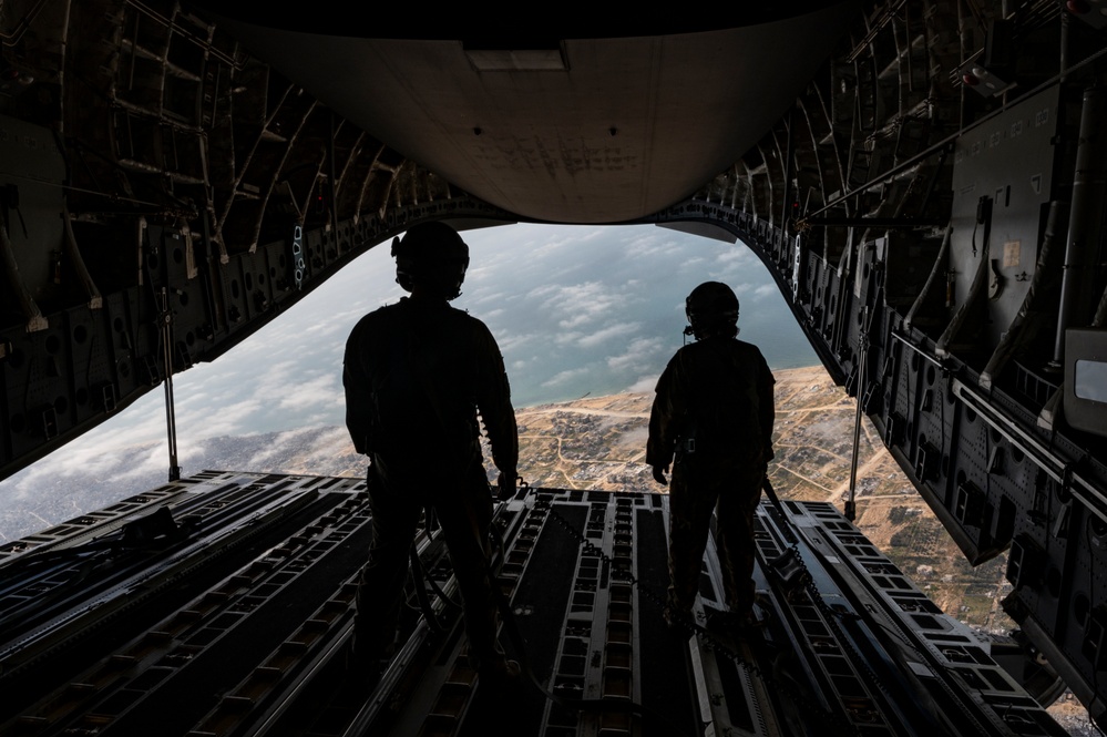 AFCENT deploys AMC C-17s to enhance humanitarian airdrops into Gaza