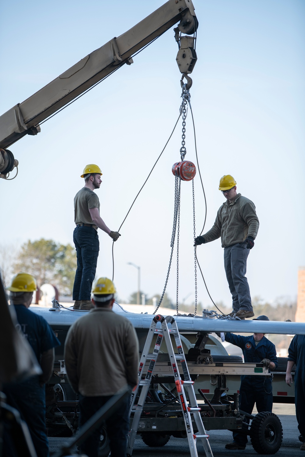 DVIDS - Images - Depot team removes F-15 wings as 104FW prepares for ...