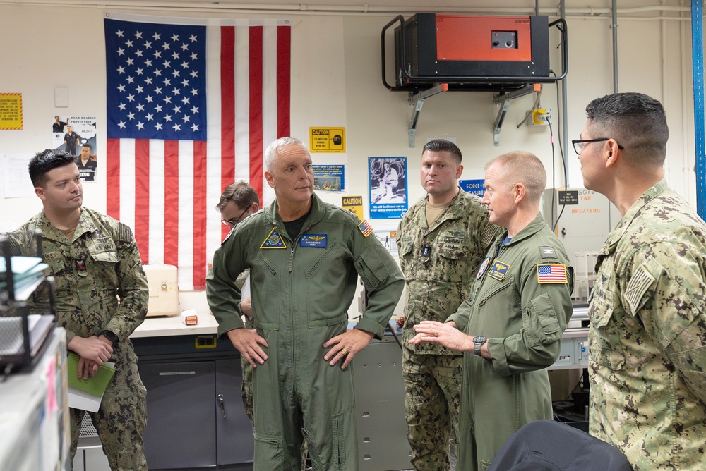 VADM Cheever visits AIMD Sigonella