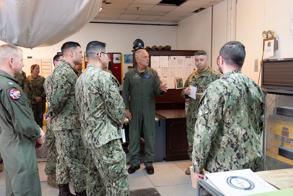 VADM Cheever visits AIMD Sigonella