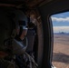 U.S. Army Flight Medic scans the desert