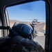 U.S. Army Flight Medic scans runway