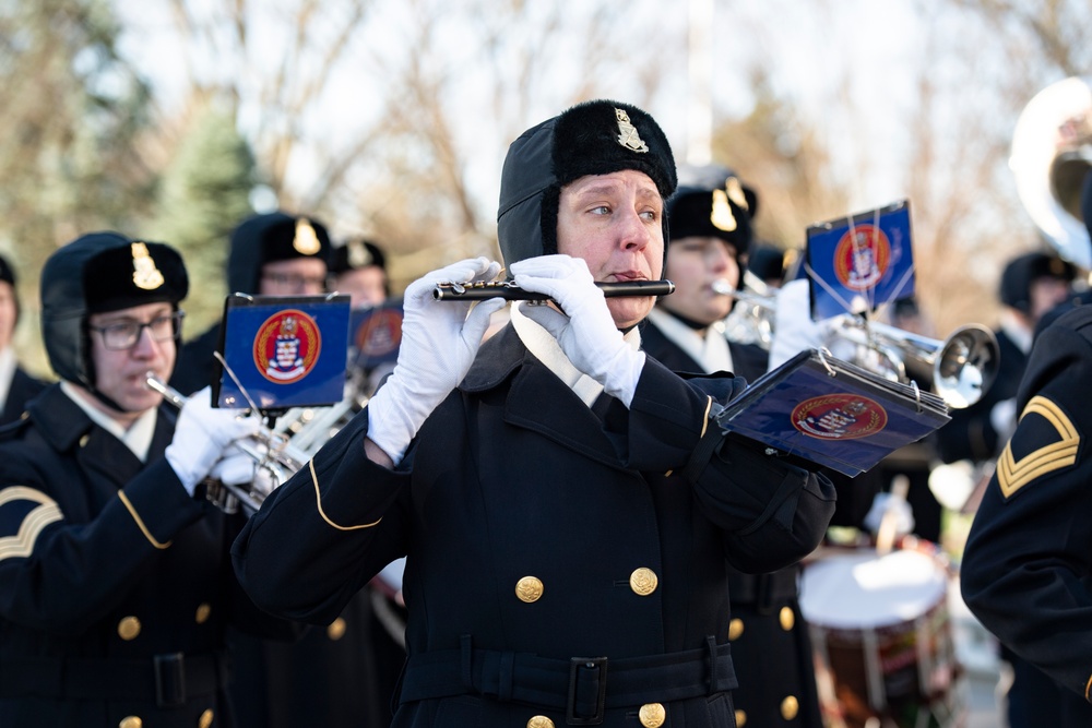 Chiefs of Staff of the British Army Gen. Patrick Sanders and Australian Army Lt. Gen. Simon Stuart Participate in an Army Full Honors Wreath-Laying Ceremony at the Tomb of the Unknown Soldier