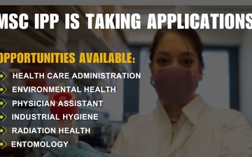 Medical Service Corps In-service Procurement Program opens applications for AY25