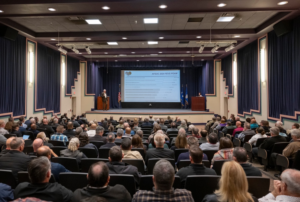 AFSOC Leadership Holds Town Hall for Civilian Personnel