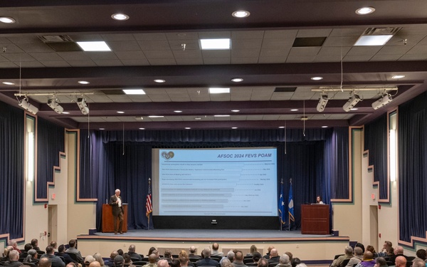 AFSOC Leadership Holds Town Hall for Civilian Personnel