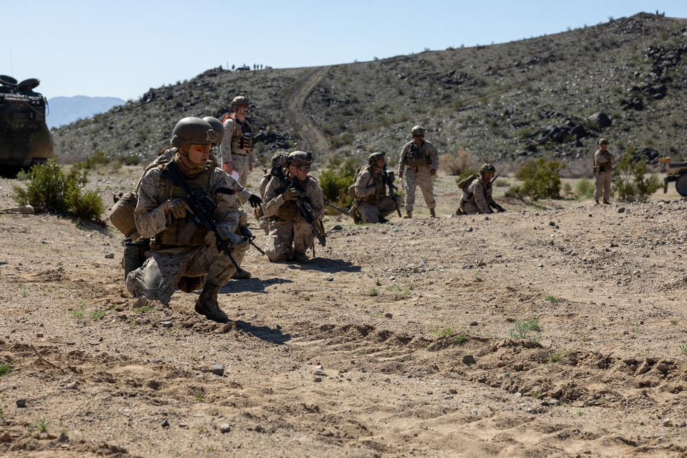 Marines with V26 conduct defensive operations during ITX for SLTE 2-24