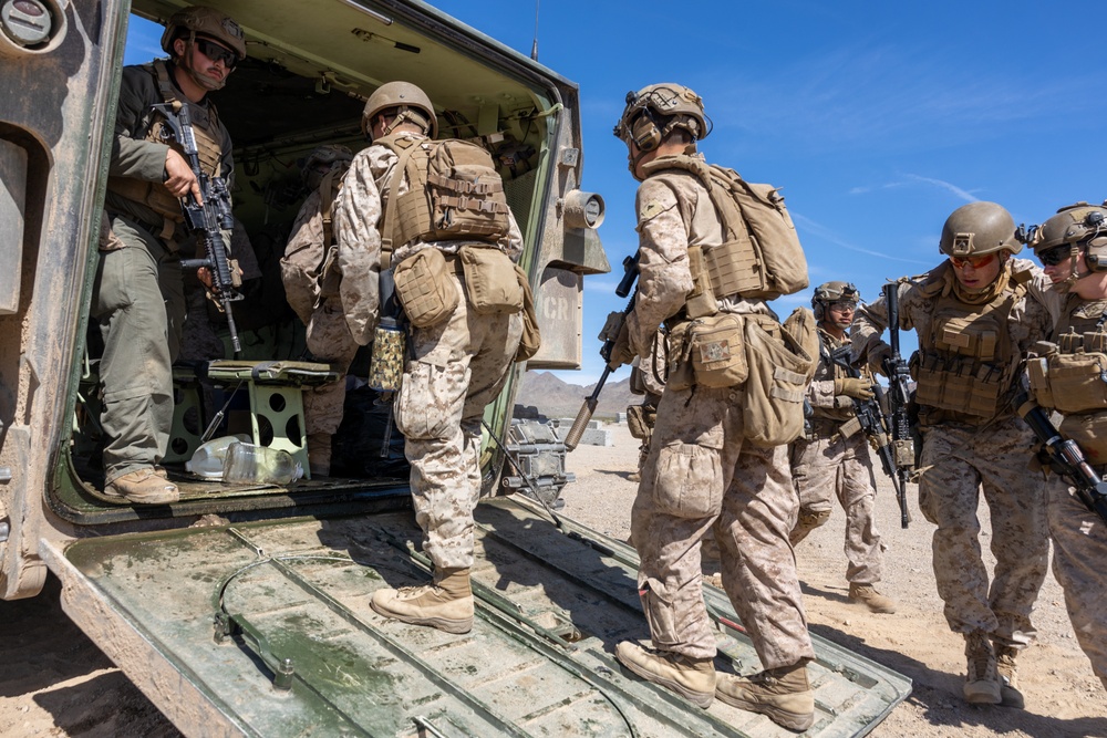 Marines with V26 conduct defensive operations during ITX for SLTE 2-24
