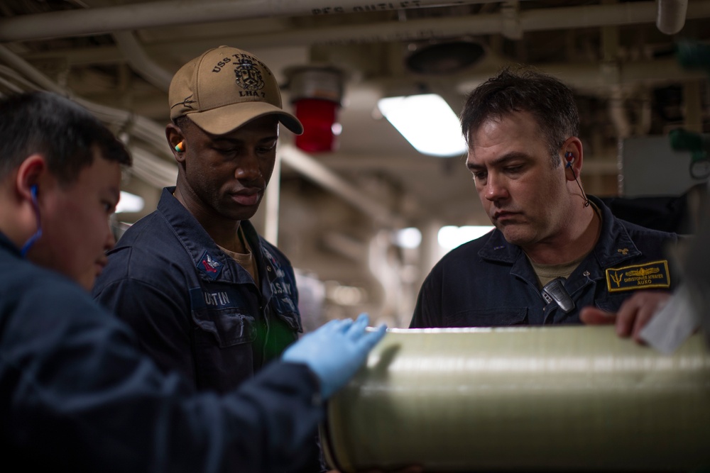 USS Tripoli Reverse Osmosis Membrane Installation