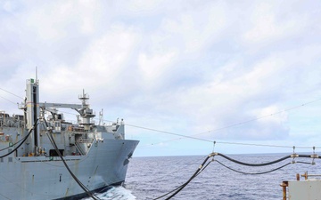 USS Carter Hall (LSD 50) Conducts Replenishment-at-Sea, March 11, 2024
