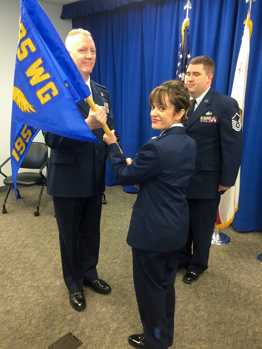 Col. Lopez assumes command of 195th Comptroller Flight
