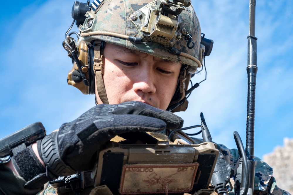 4th ANGLICO execute call for fire and close air support during EW24