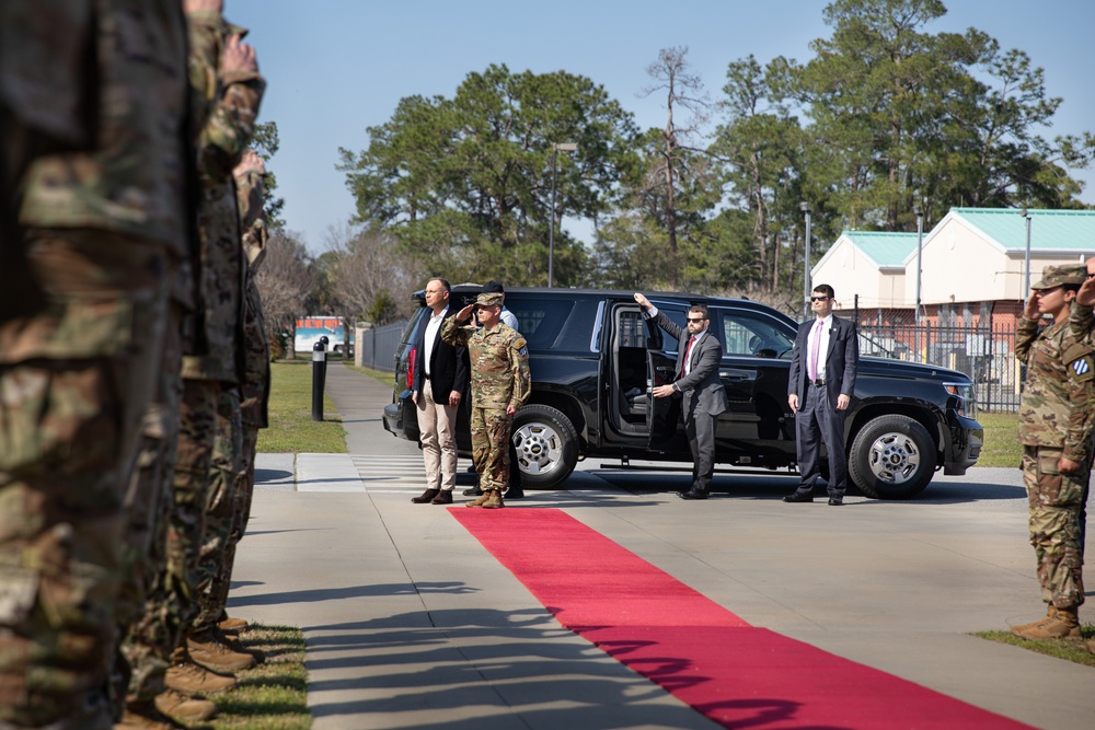 President of Poland visits home of Dogface Soldiers