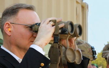 President of Poland Visits Home of Dogface Soldiers