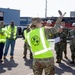 Logistics officer leads joint operation at strategic military port