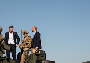 President of Poland Visits Home of Dogface Soldiers