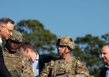 President of Poland visits home of Dogface Soldiers