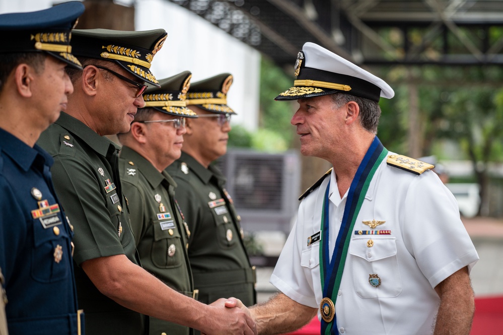 U.S. Indo-Pacific Commander Visits Camp Aguinaldo in the Philippines