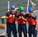 U.S. Coast Guard Cutter Harriet Lane moors in Cairns, Australia