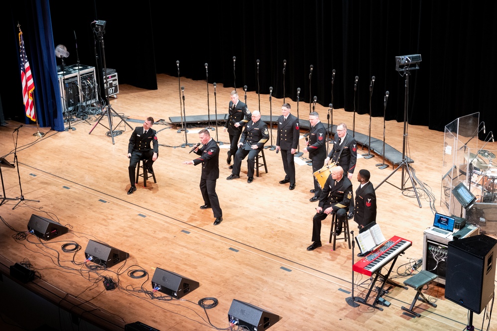 Navy Band Sea Chanters perform at University of Memphis