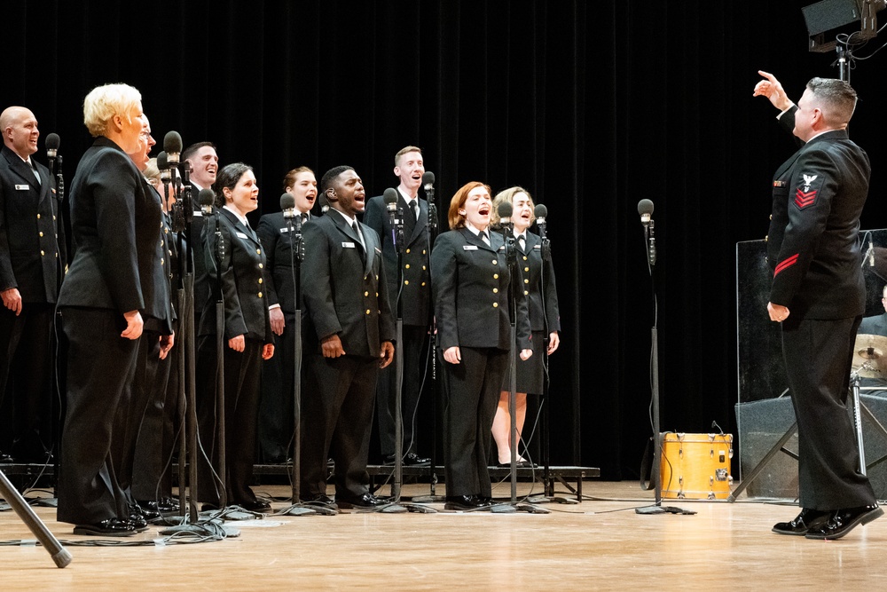 Navy Band Sea Chanters perform at University of Memphis