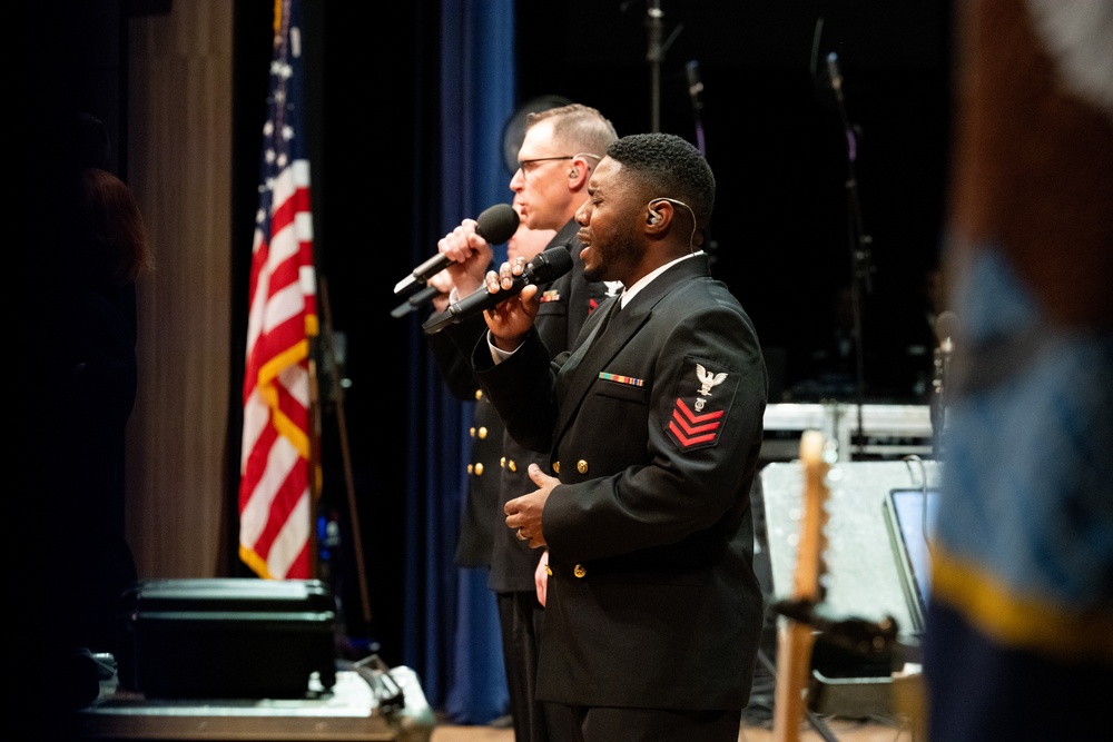 Navy Band Sea Chanters perform at University of Memphis