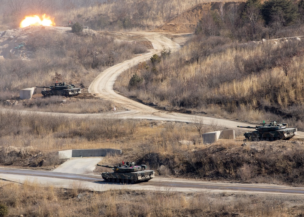 2ID US-ROK Combined Division conducts joint live fire exercise for Freedom Shield 24