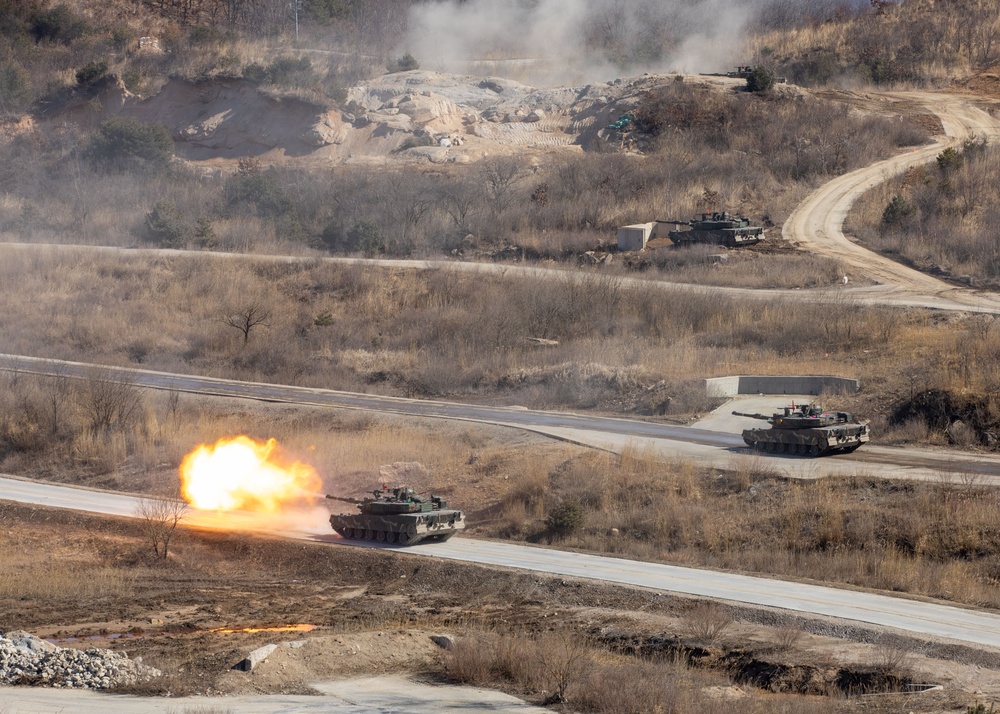 2ID US-ROK Combined Division conducts joint live fire exercise for Freedom Shield 24