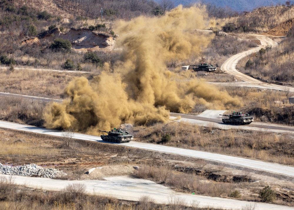 2ID US-ROK Combined Division conducts joint live fire exercise for Freedom Shield 24