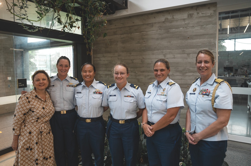 U.S. Coast Guard Cutter Harriet Lane crew attends International Women's Day confrence in Cairns, Australia