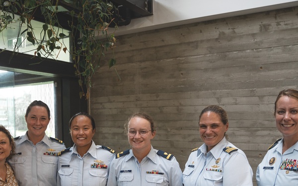 U.S. Coast Guard Cutter Harriet Lane crew attends International Women's Day confrence in Cairns, Australia