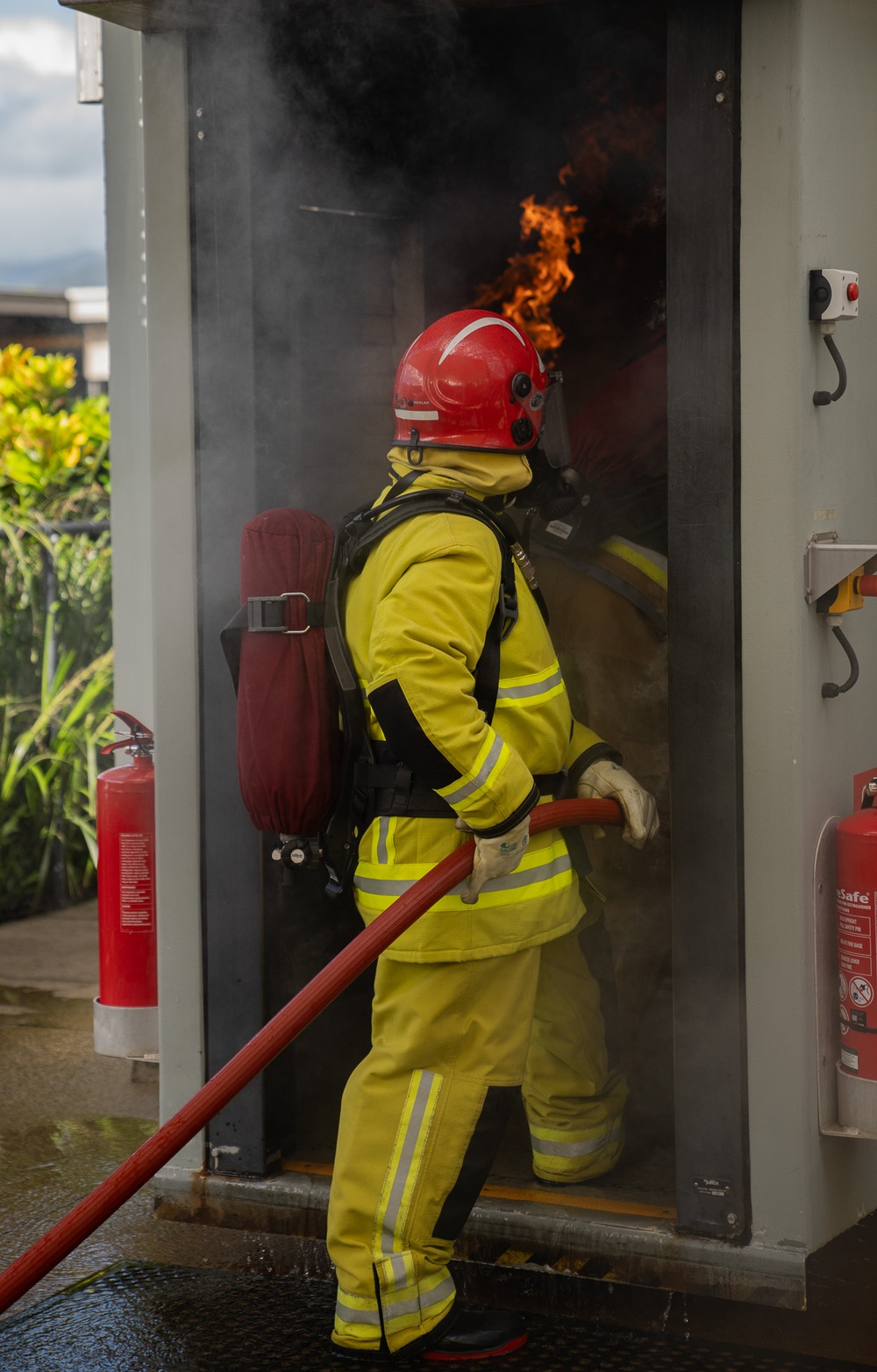 U.S. Coast Guard Cutter Harriet Lane attend damage control school in Cairns, Australia