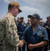 DESRON 7 Commodore visits USS Mobile (LCS 26) in port Singapore
