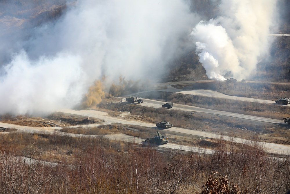 2ID, ROK conduct combined live fire exercise during Freedom Shield 24