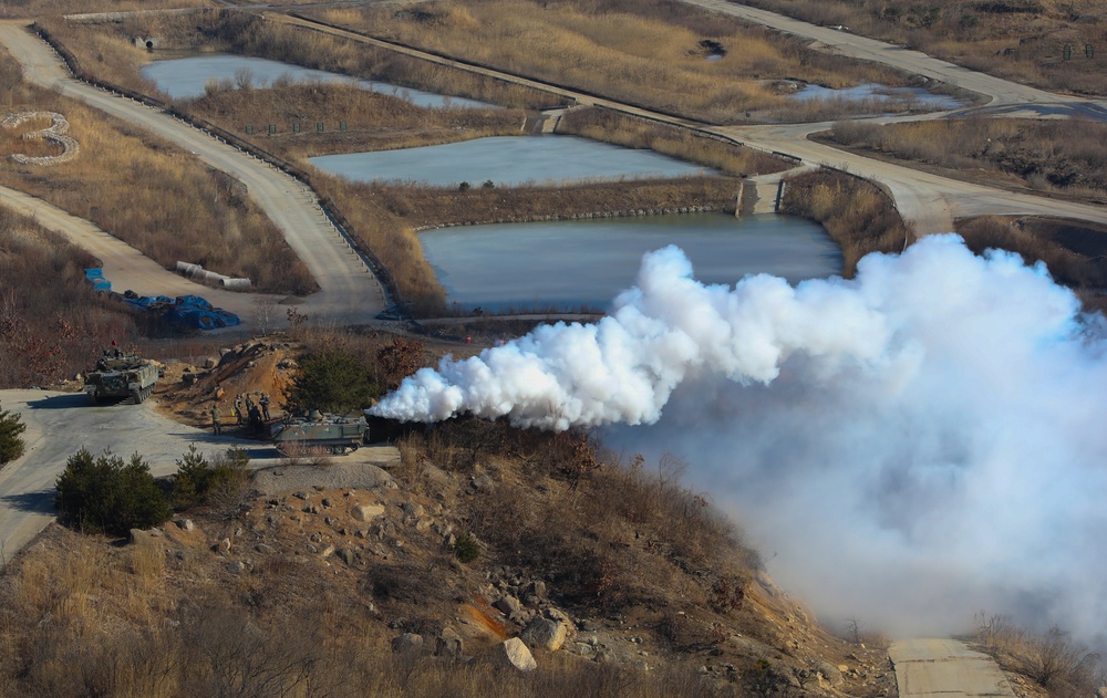 2ID, ROK conduct combined live fire exercise during Freedom Shield 24