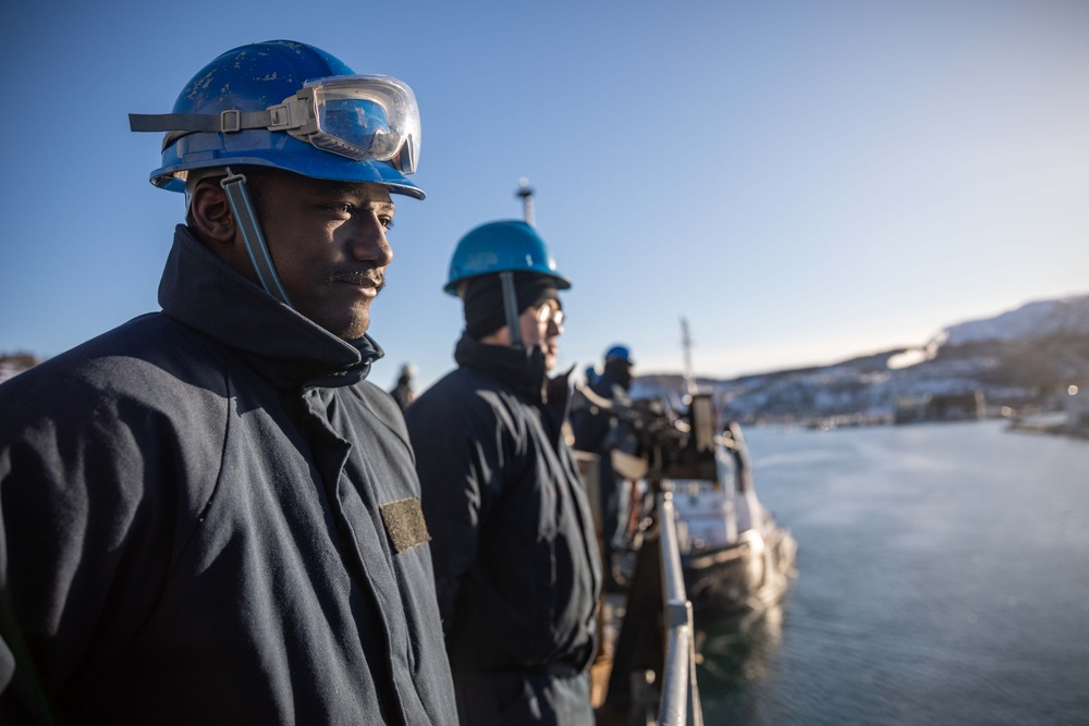 USS Gunston Hall Arrives in Harstad, Norway, concluding its participation in Steadfast Defender 24