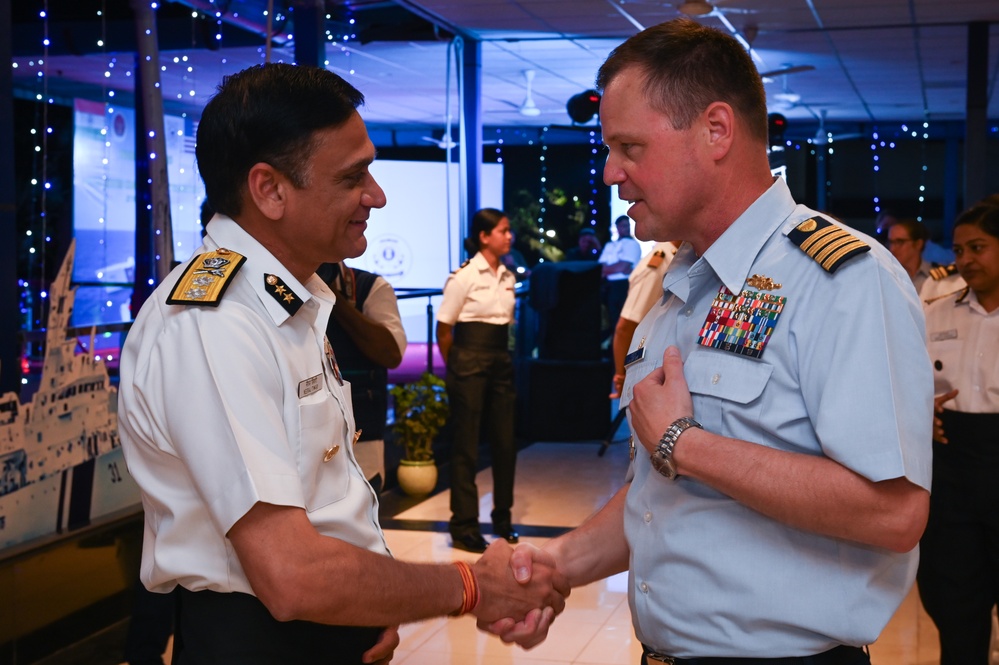 U.S. Coast Guard Cutter Bertholf visits Port Blair, India, conducts at-sea engagements with Indian Coast Guard